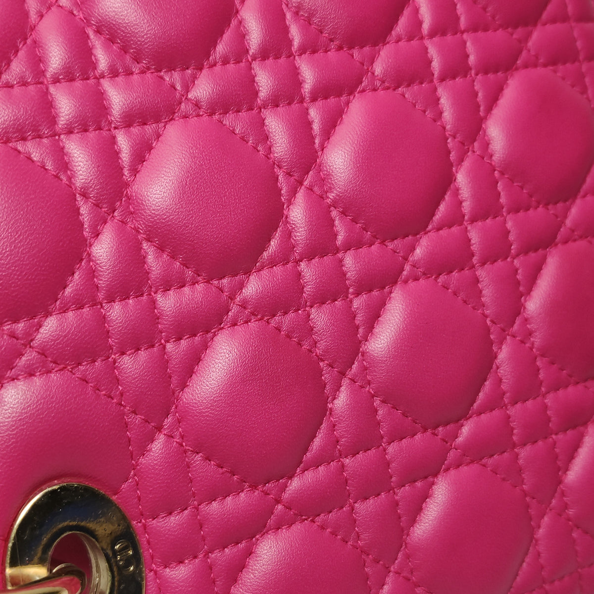 Dior Lady Dior Medium Fuchsia Pink