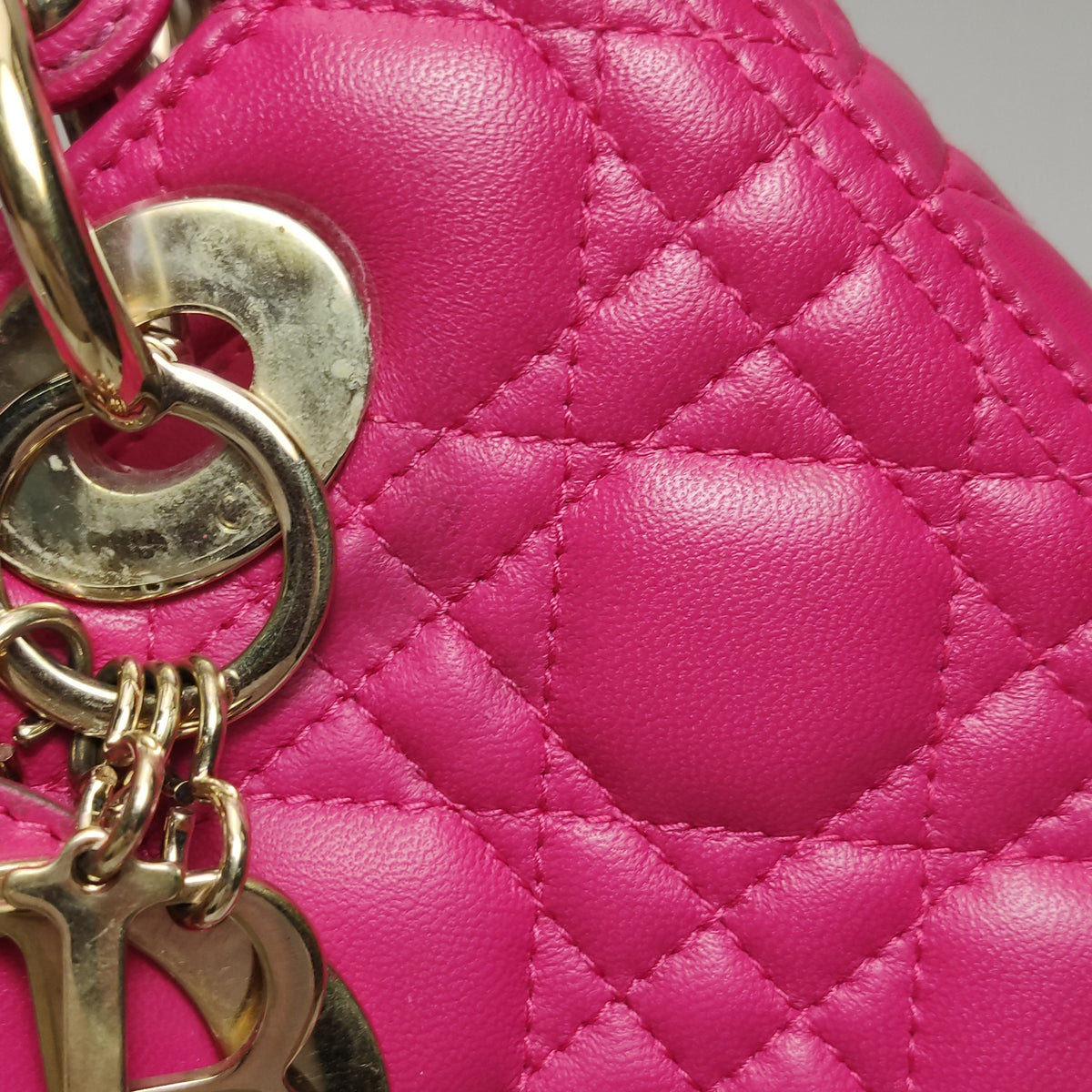 Dior Lady Dior Medium Fuchsia Pink