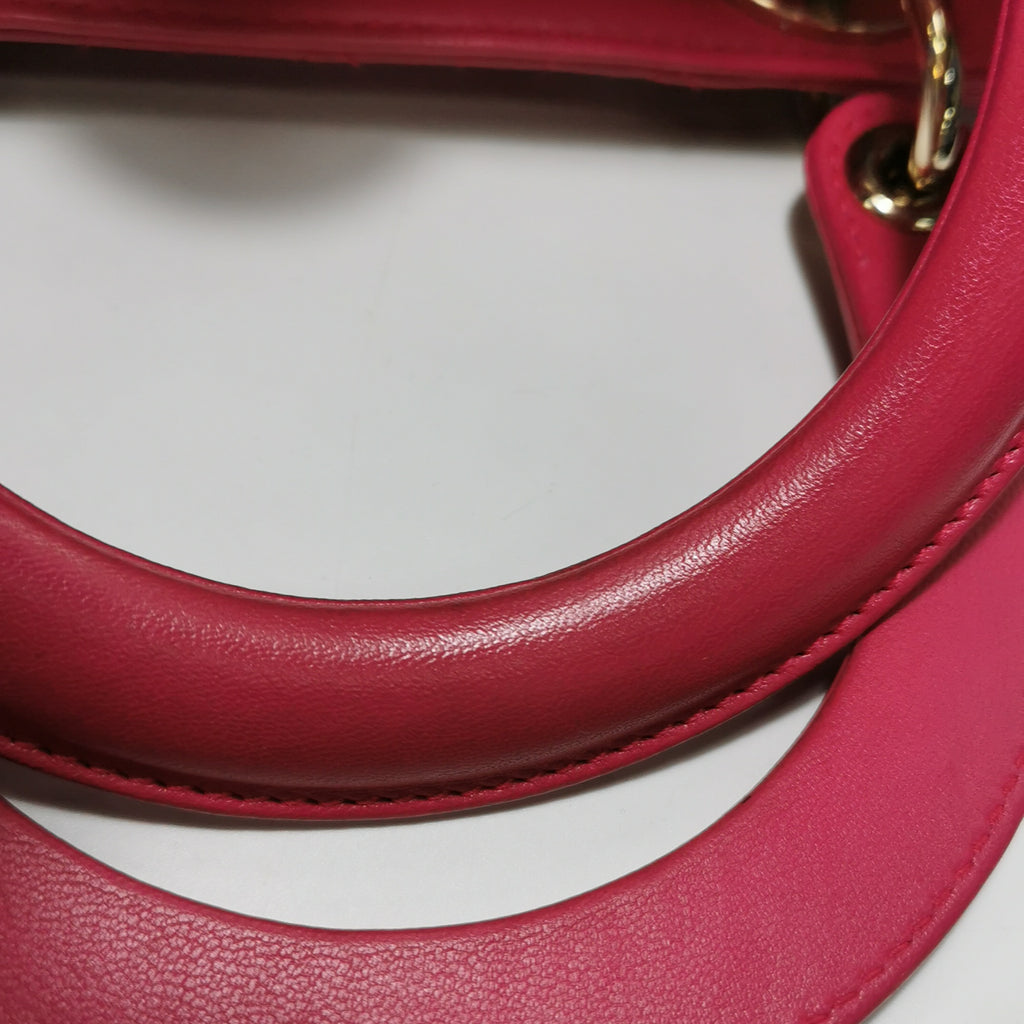 Dior Lady Dior Medium Fuchsia Pink