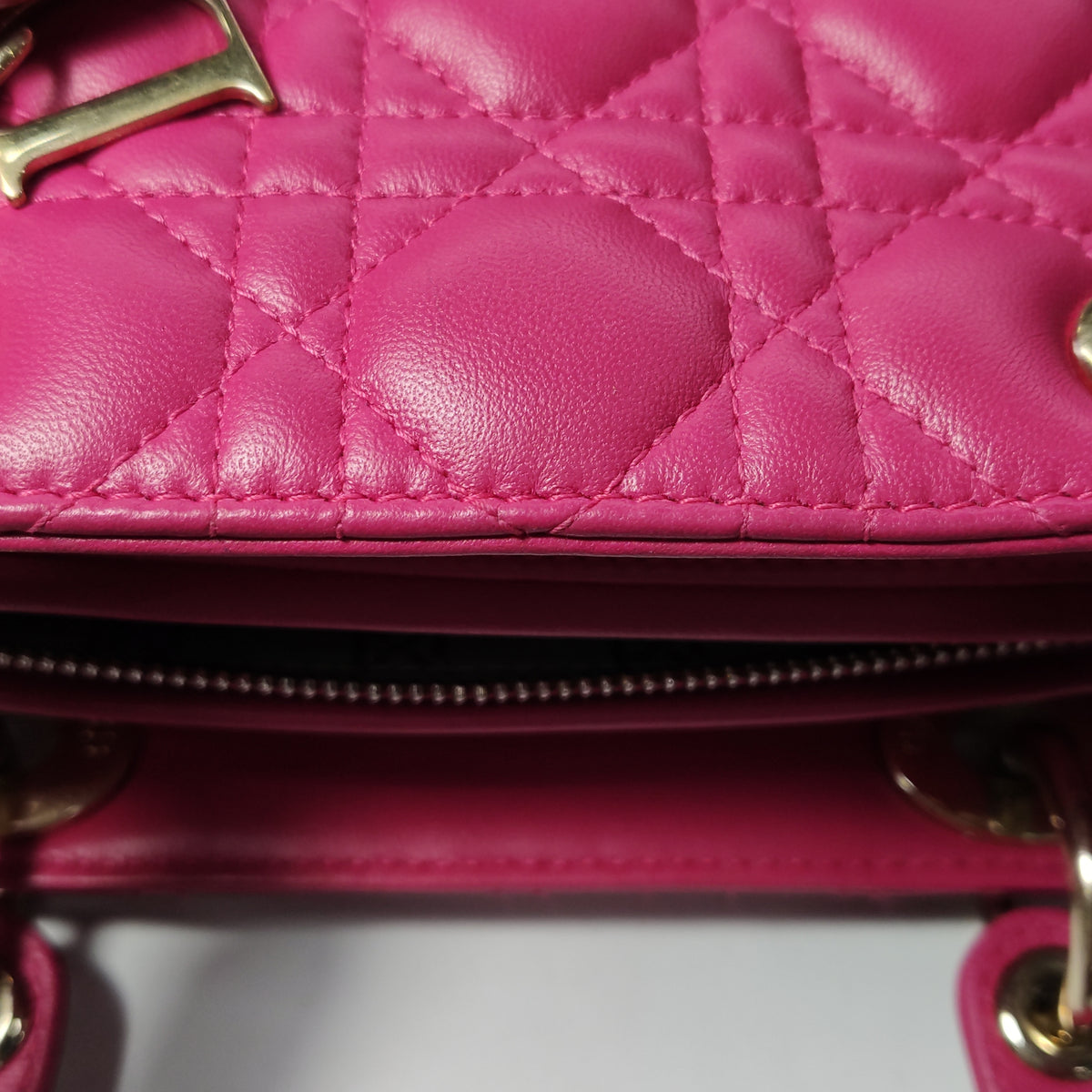 Dior Lady Dior Medium Fuchsia Pink
