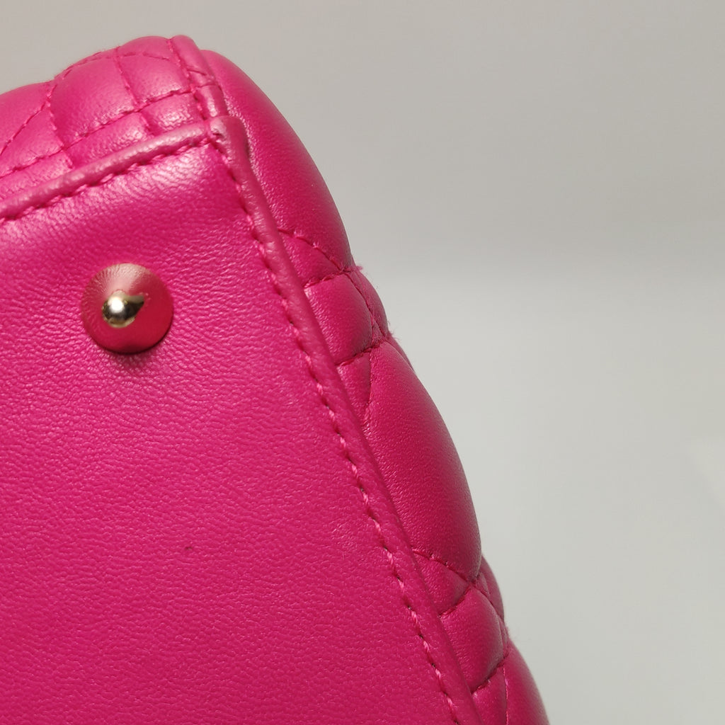 Dior Lady Dior Medium Fuchsia Pink
