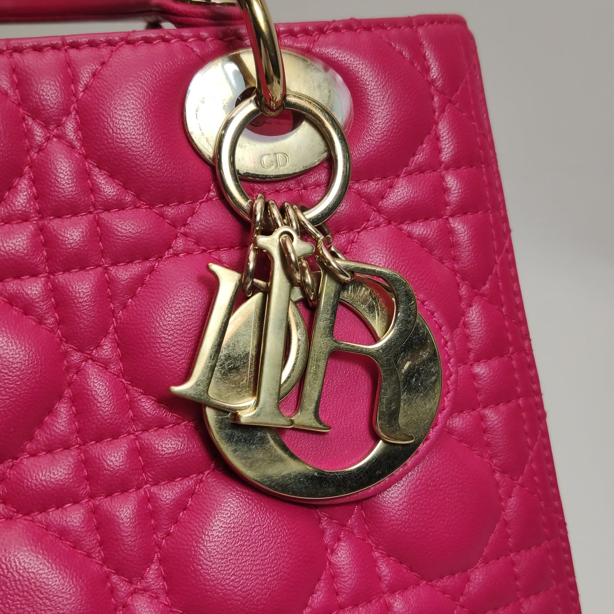 Dior Lady Dior Medium Fuchsia Pink
