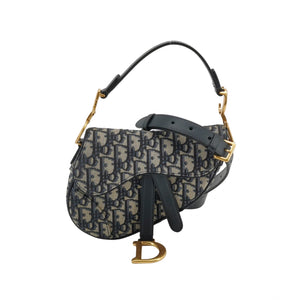 Dior Oblique Mini Saddle Blue