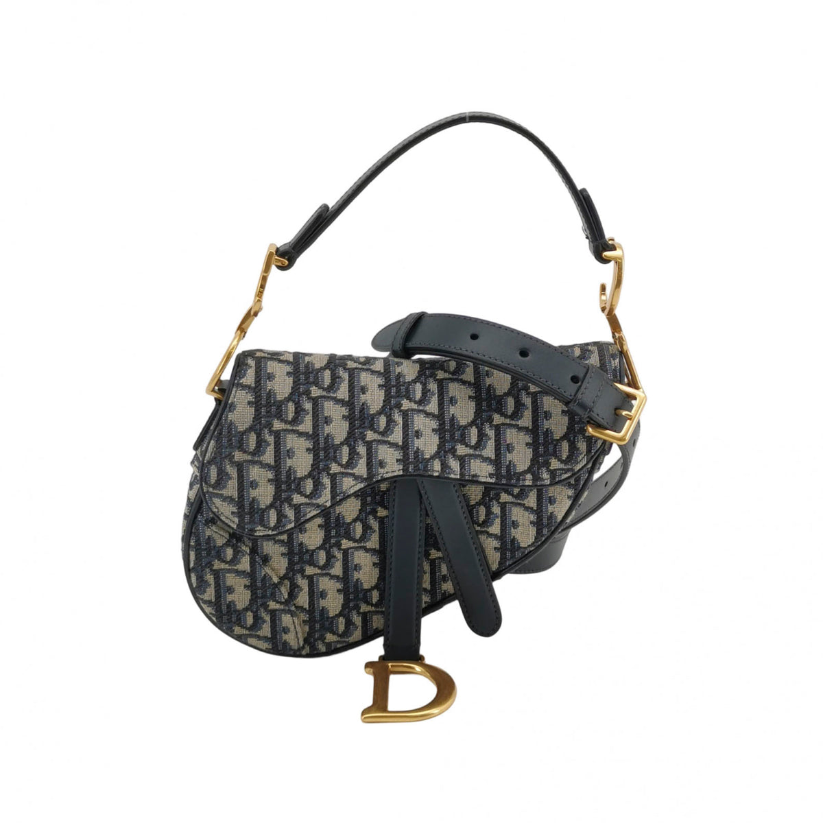 Dior Oblique Mini Saddle Blue