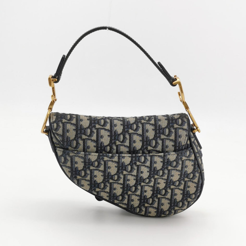 Dior Oblique Mini Saddle Blue