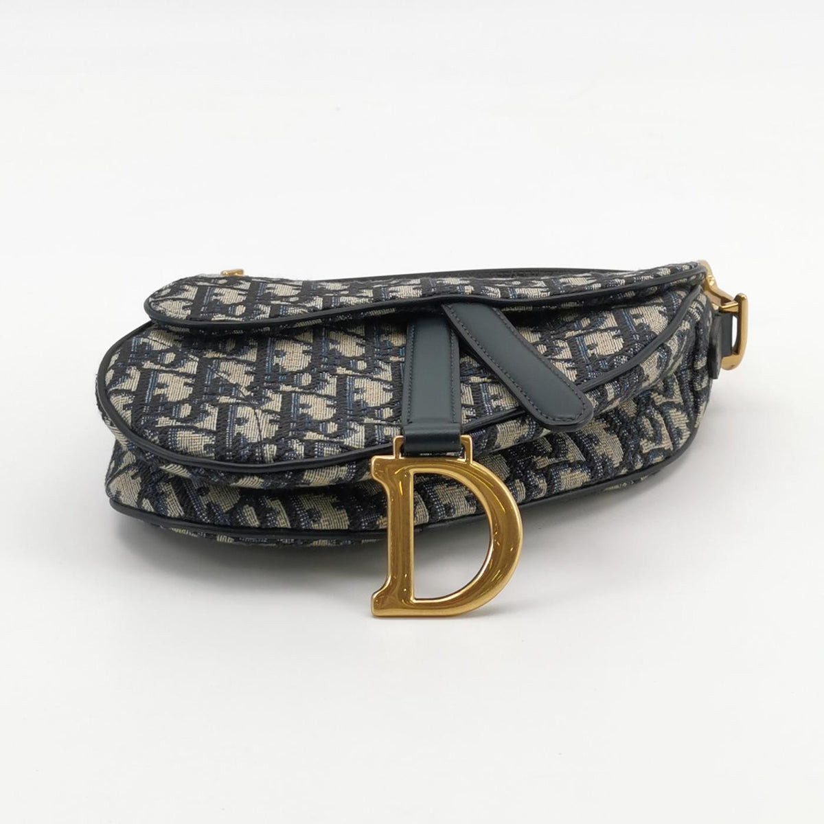 Dior Oblique Mini Saddle Blue