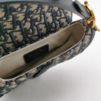 Dior Oblique Mini Saddle Blue