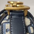 Dior Oblique Mini Saddle Blue