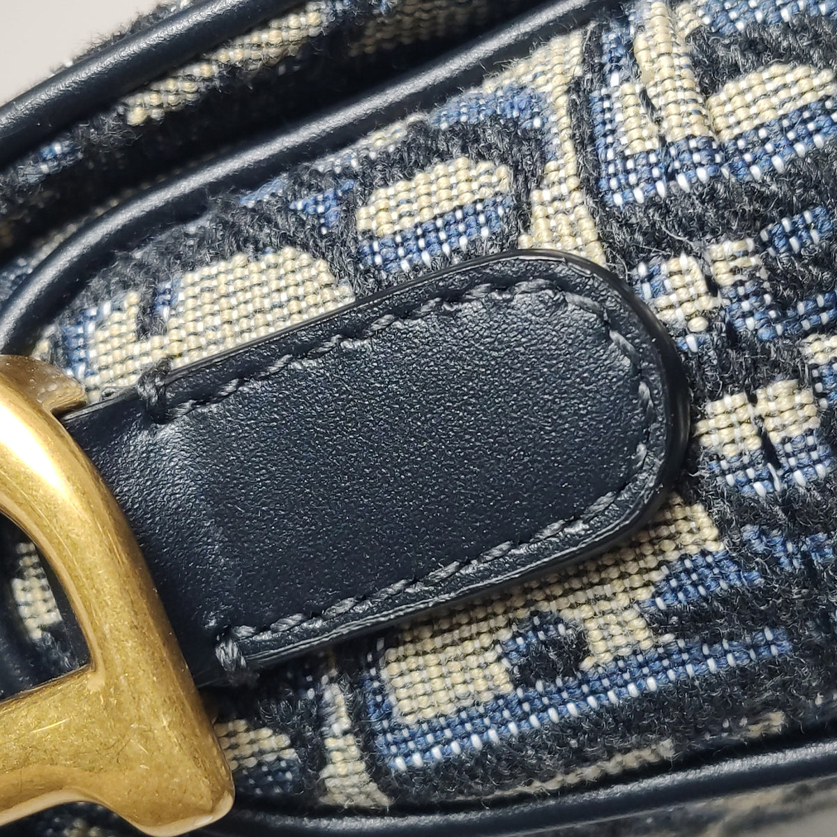 Dior Oblique Mini Saddle Blue