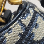 Dior Oblique Mini Saddle Blue