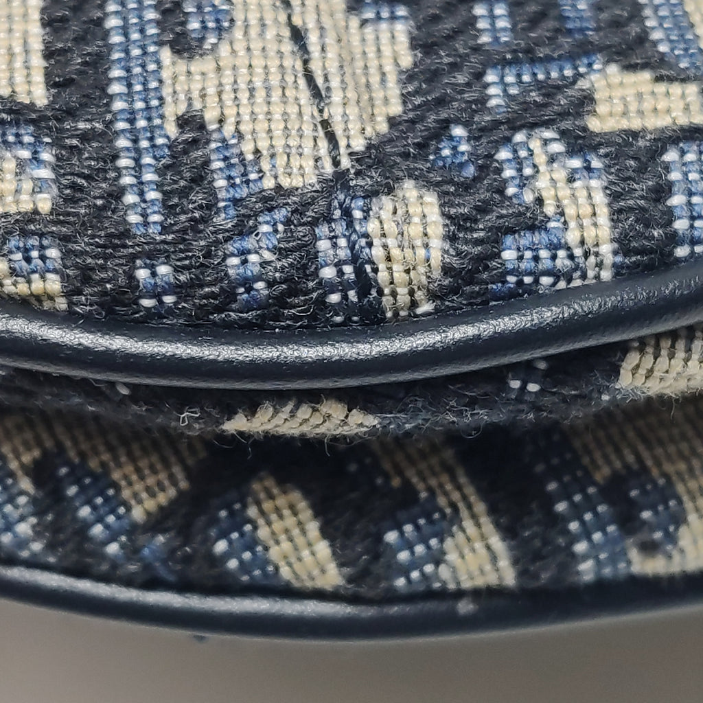 Dior Oblique Mini Saddle Blue