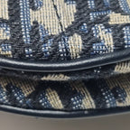 Dior Oblique Mini Saddle Blue