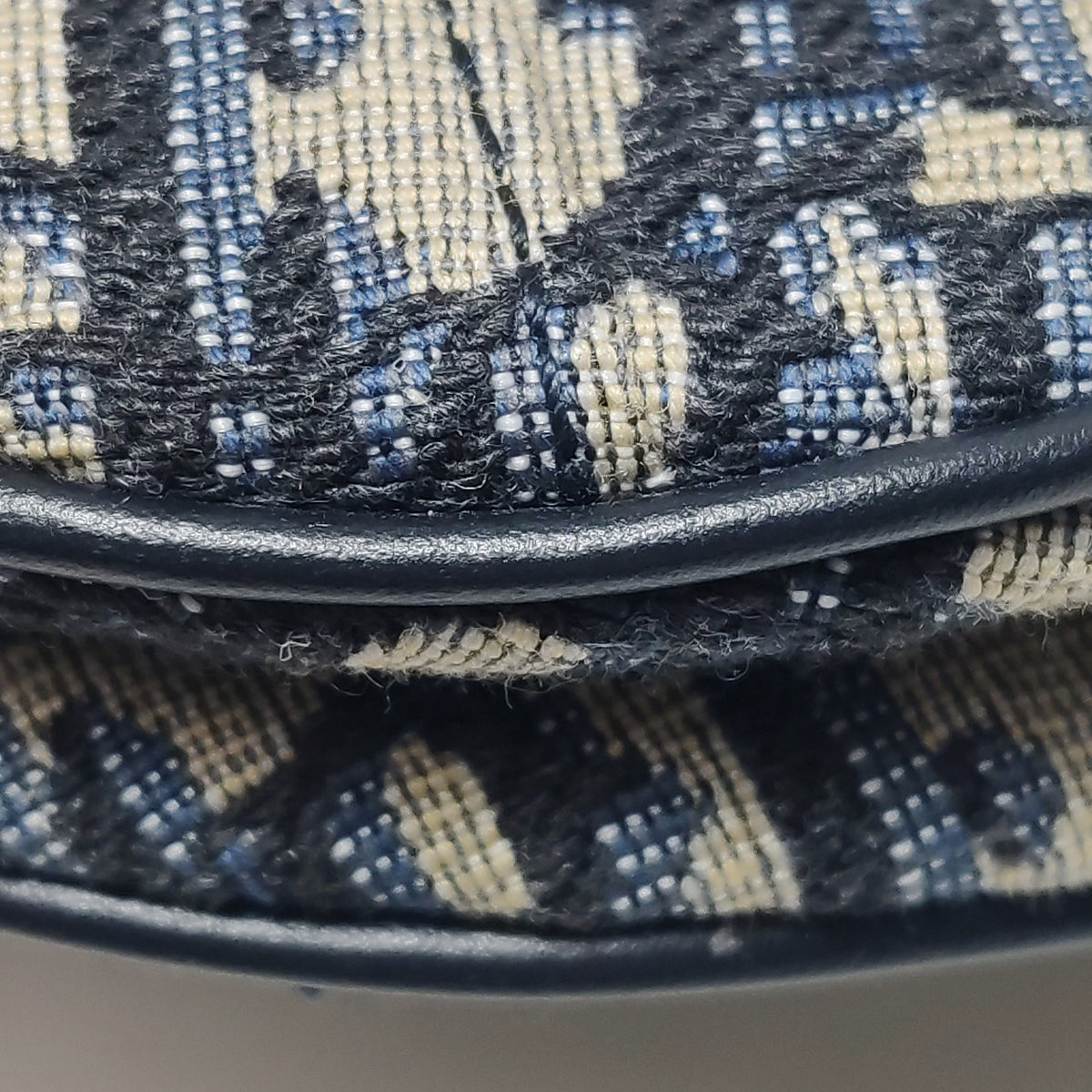 Dior Oblique Mini Saddle Blue