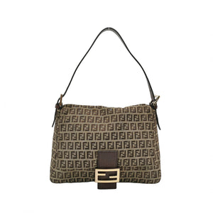 Fendi Zucchino Mamma Baguette Brown