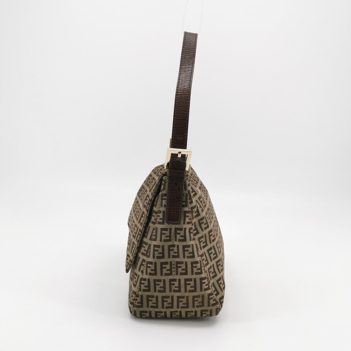 Fendi Zucchino Mamma Baguette Brown