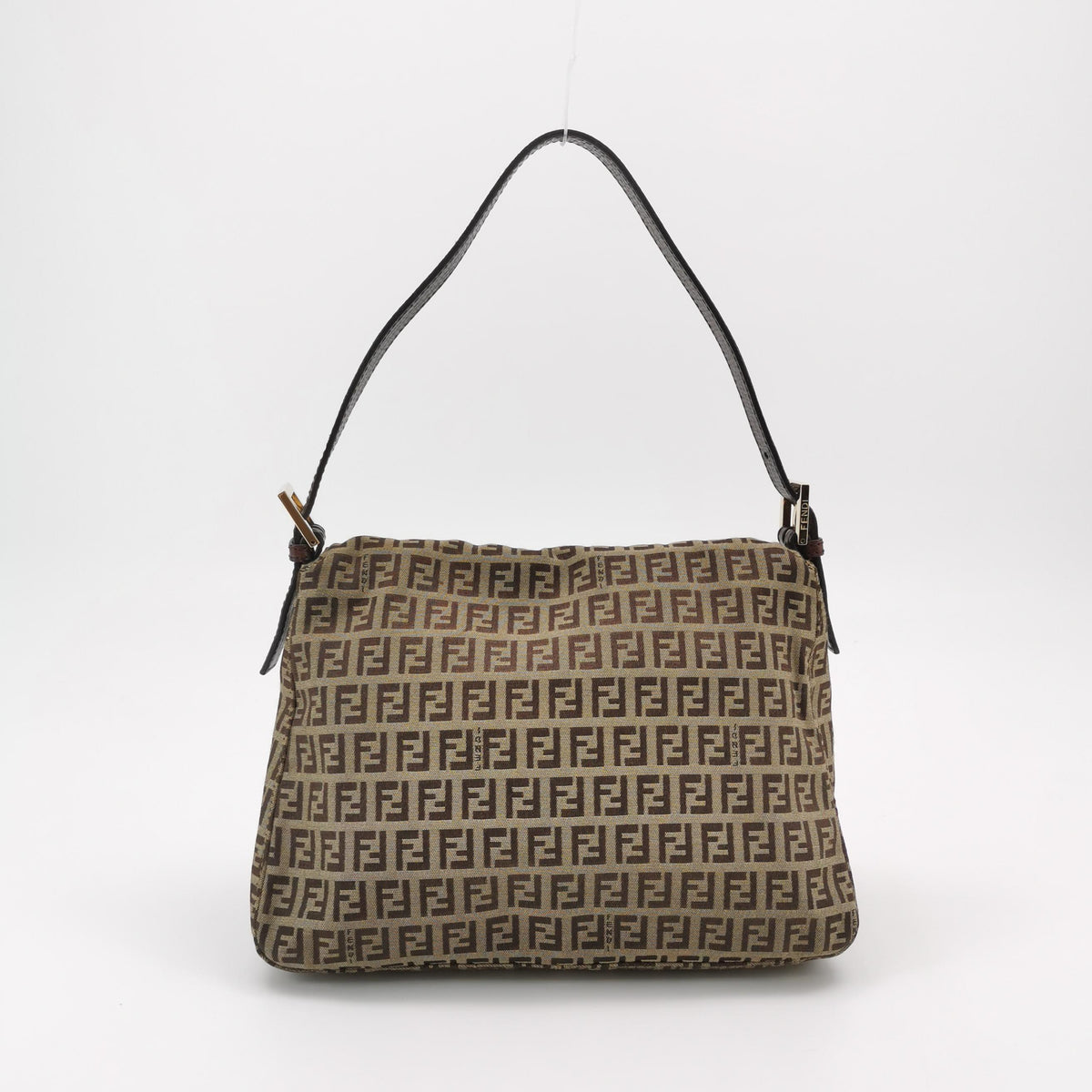 Fendi Zucchino Mamma Baguette Brown