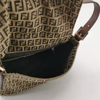 Fendi Zucchino Mamma Baguette Brown
