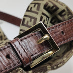 Fendi Zucchino Mamma Baguette Brown