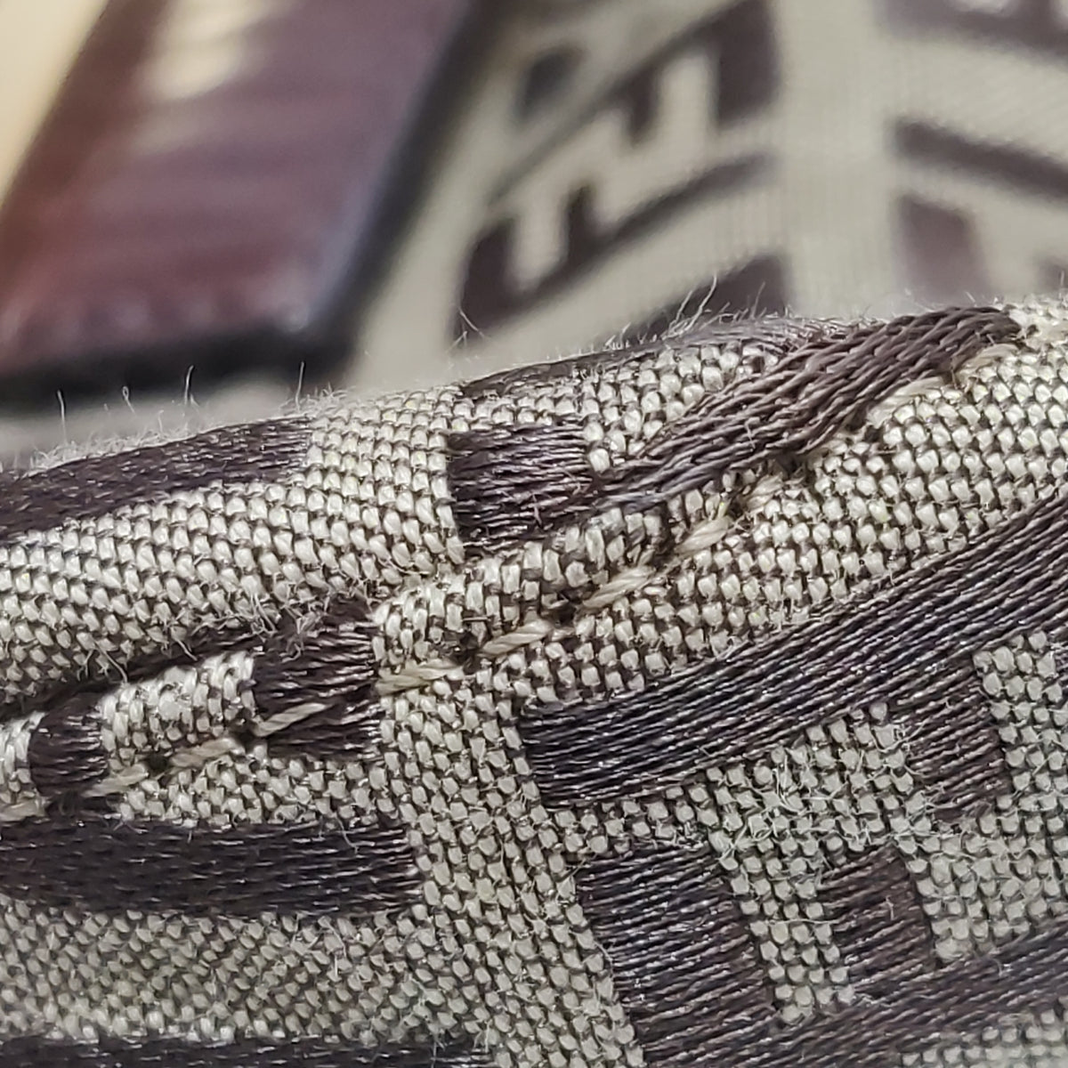 Fendi Zucchino Mamma Baguette Brown