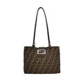 Fendi Zucca Canvas Shoulder Bag