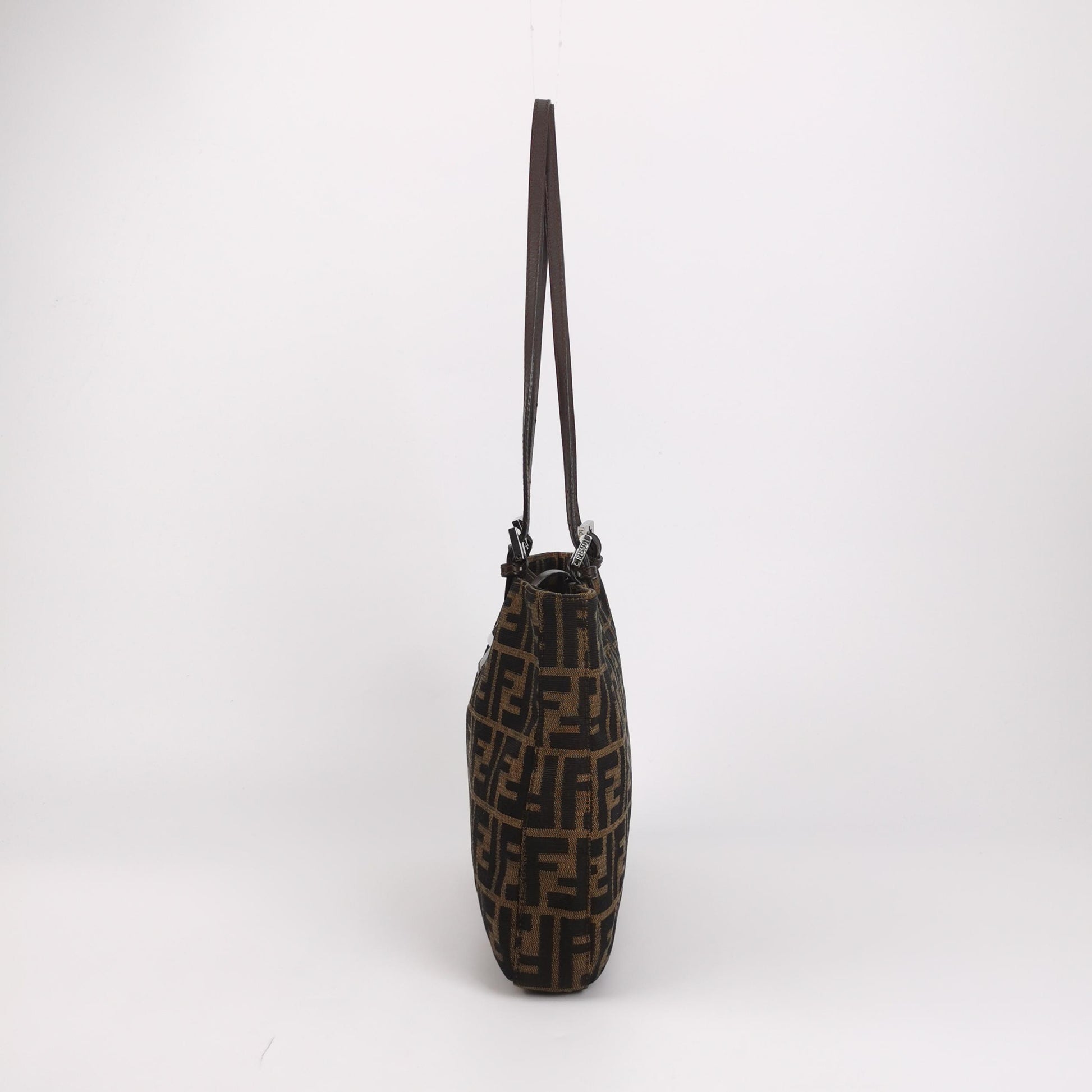 Fendi Zucca Canvas Shoulder Bag