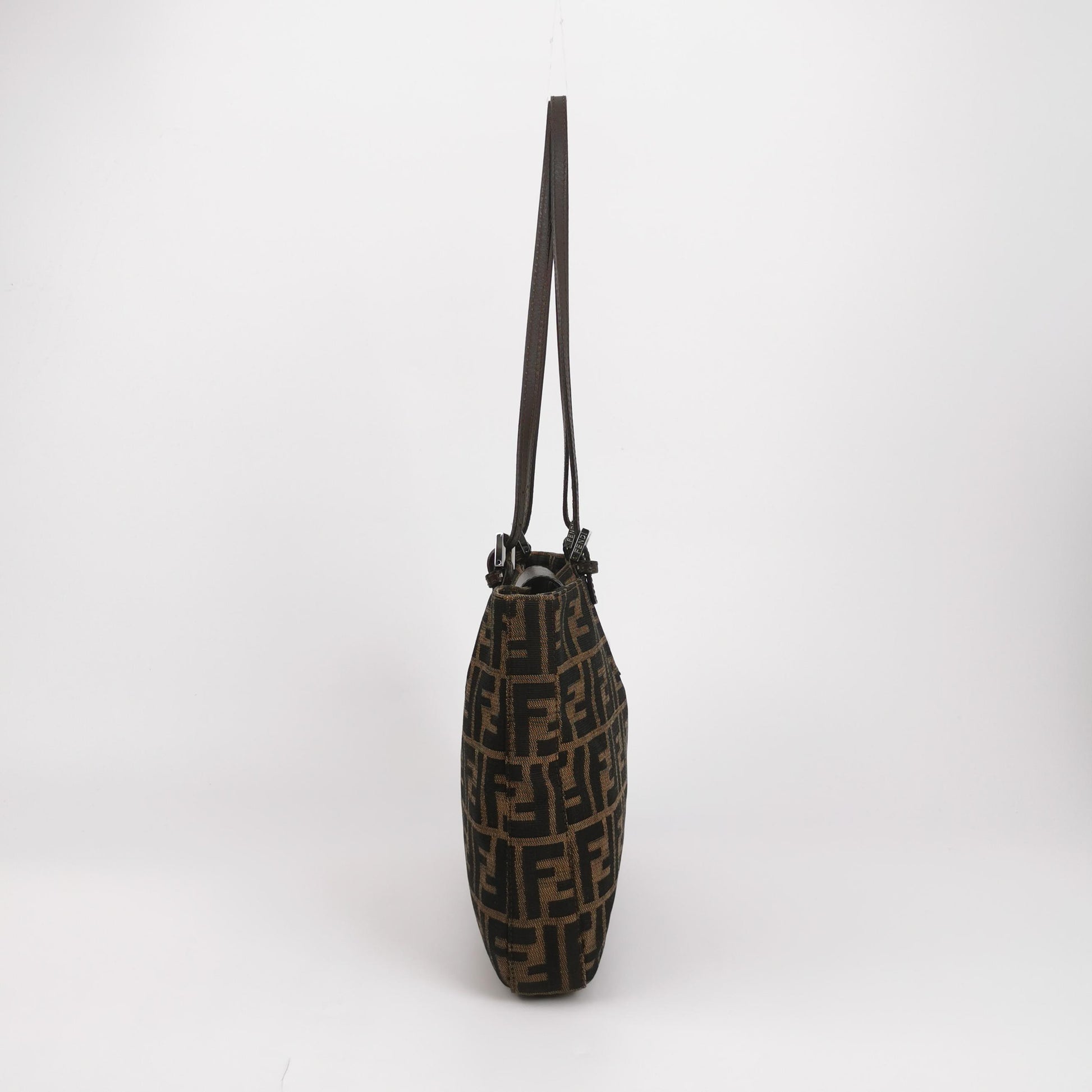 Fendi Zucca Canvas Shoulder Bag