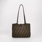 Fendi Zucca Canvas Shoulder Bag