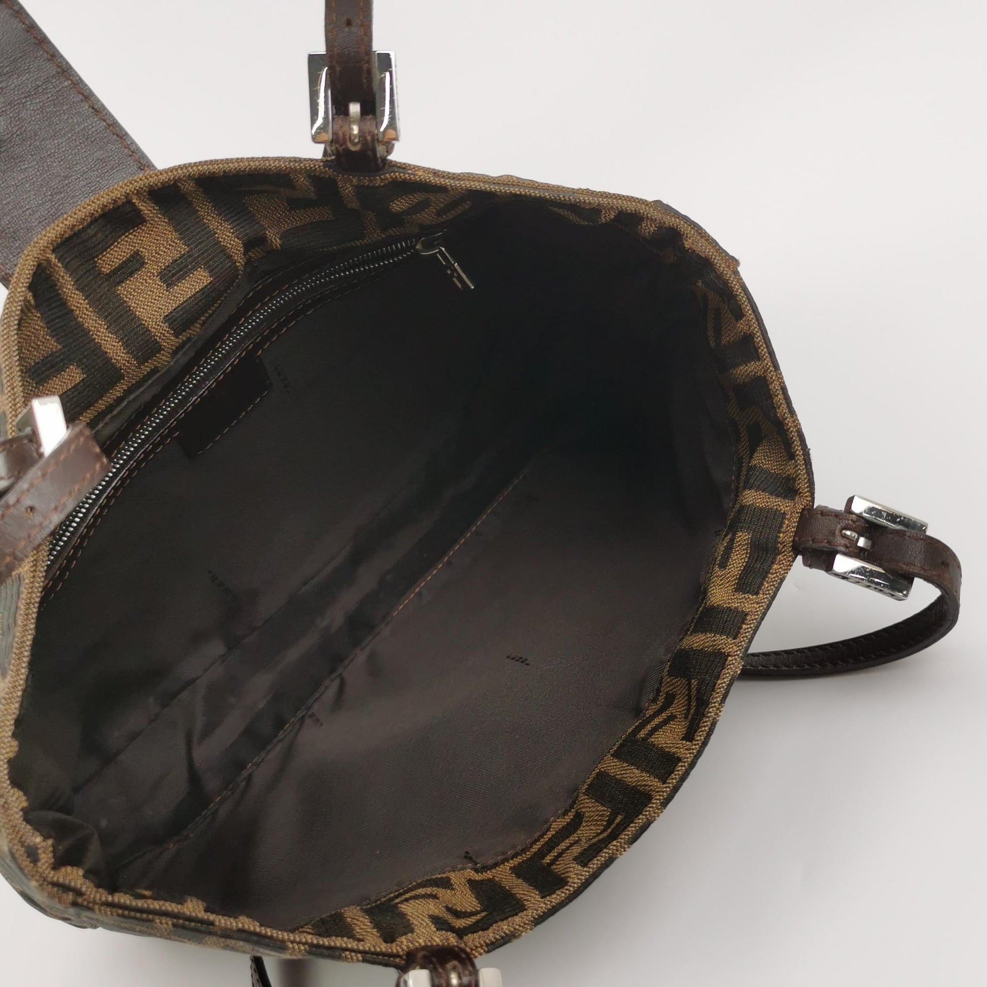 Fendi Zucca Canvas Shoulder Bag