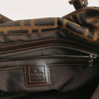 Fendi Zucca Canvas Shoulder Bag