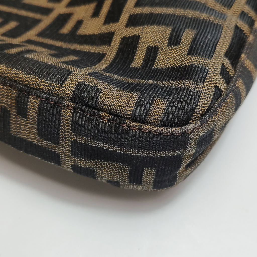 Fendi Zucca Canvas Shoulder Bag