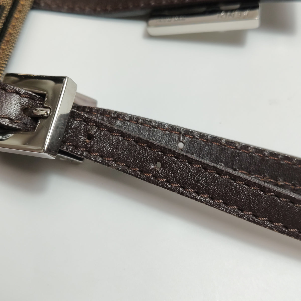 Fendi Zucca Canvas Shoulder Bag