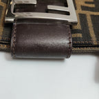 Fendi Zucca Canvas Shoulder Bag