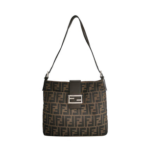 Fendi Zucca Canvas Shoulder Bag