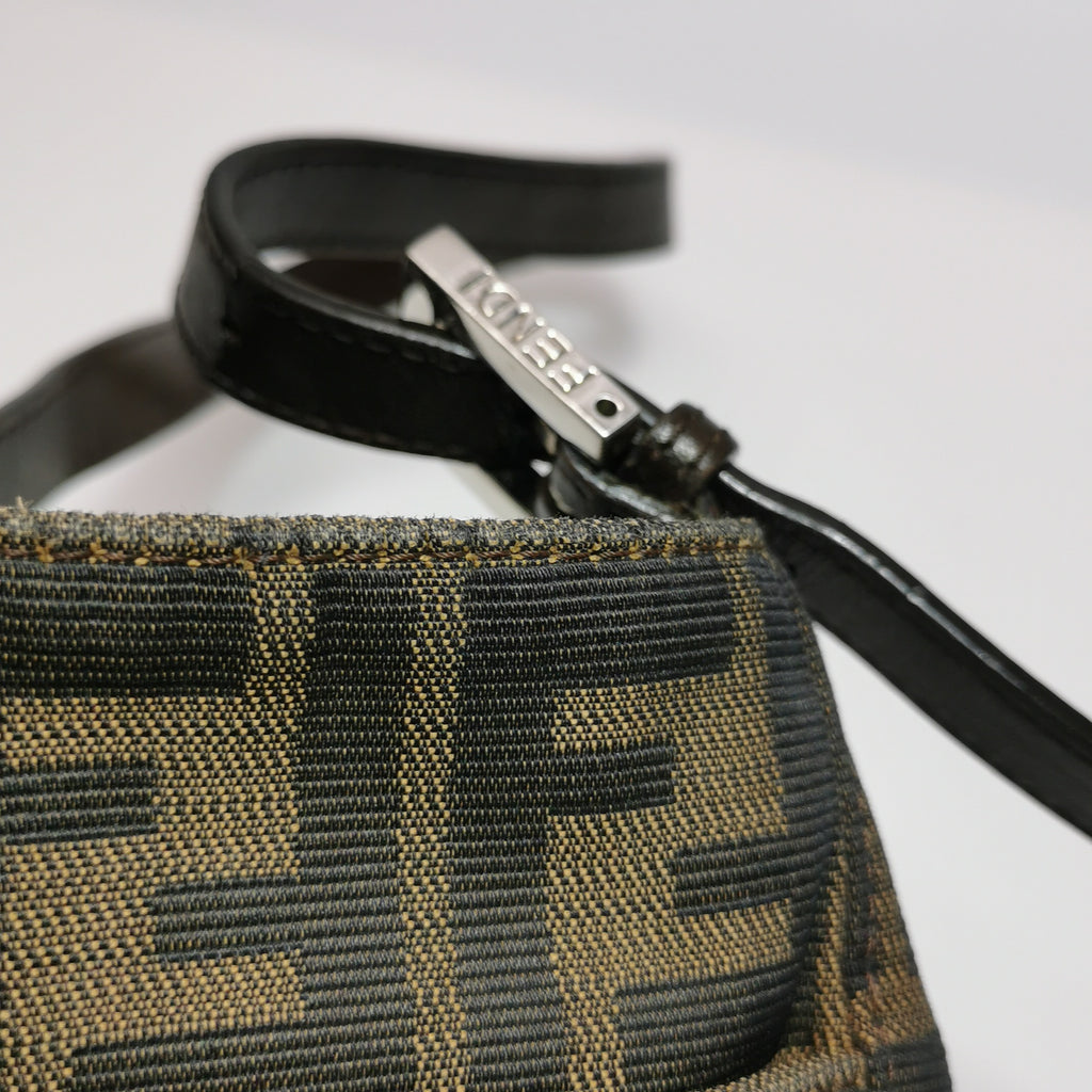 Fendi Zucca Canvas Shoulder Bag