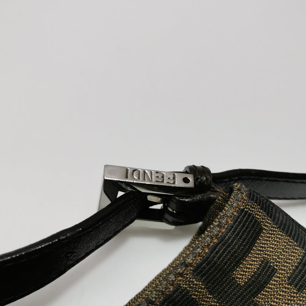 Fendi Zucca Canvas Shoulder Bag