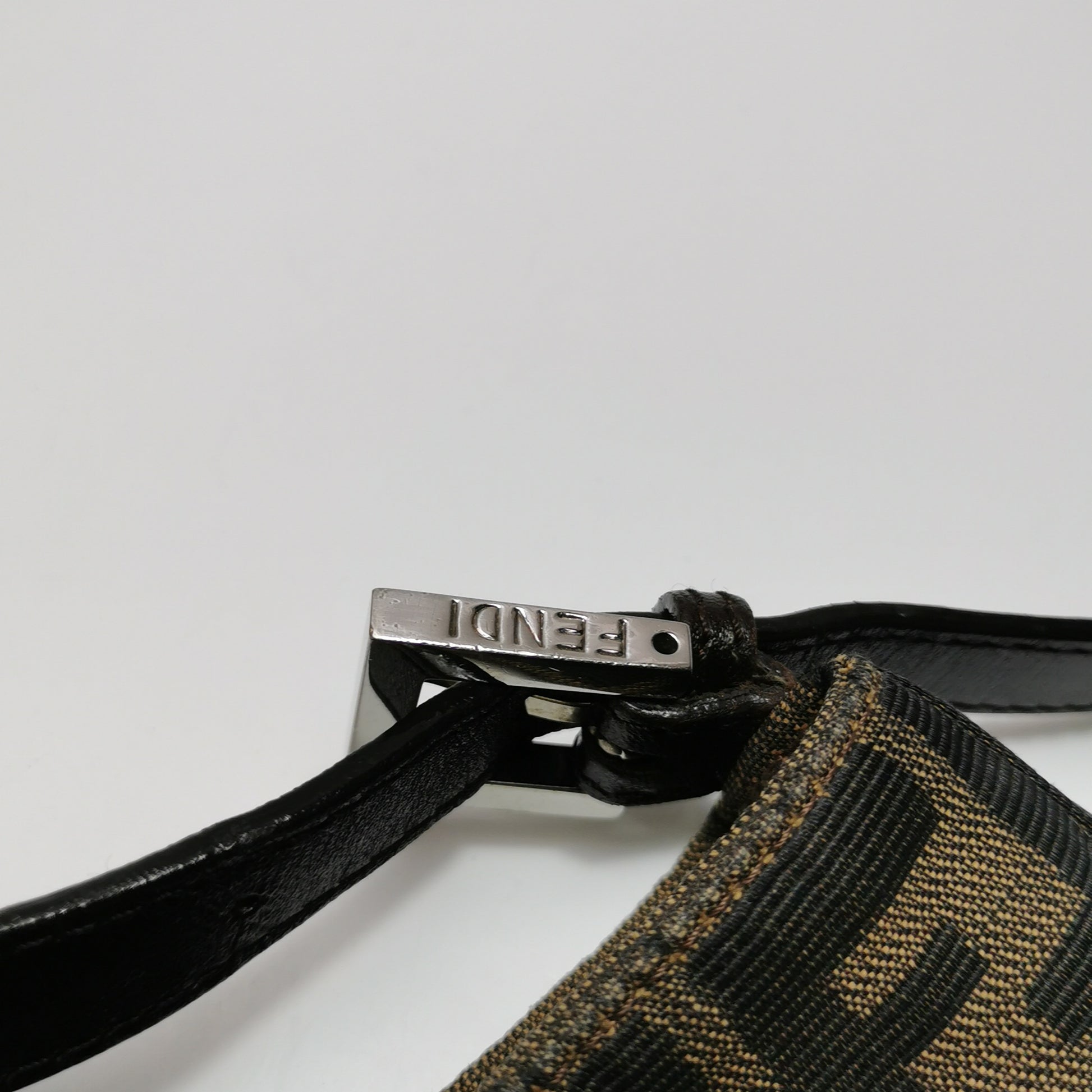 Fendi Zucca Canvas Shoulder Bag