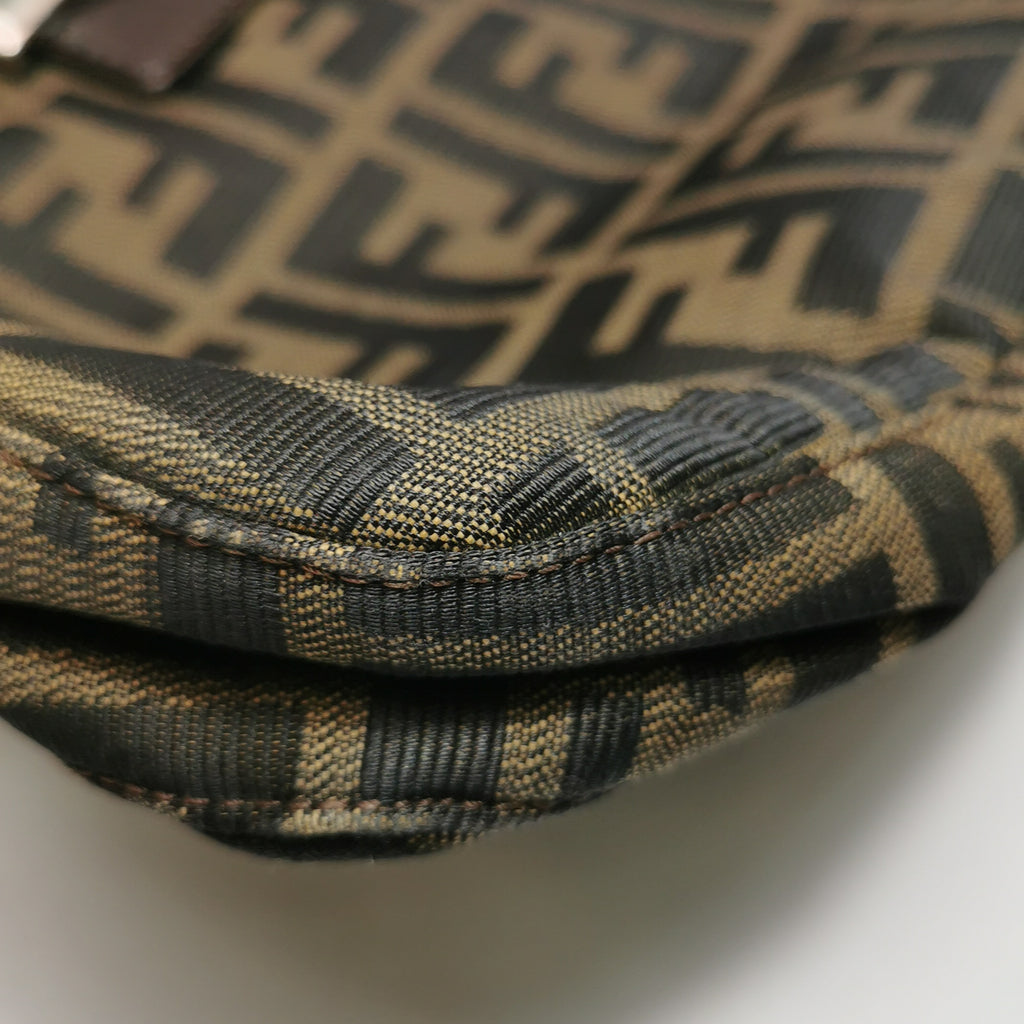 Fendi Zucca Canvas Shoulder Bag