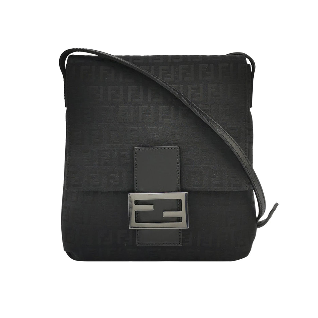 Fendi Zucchino Crossbody Black