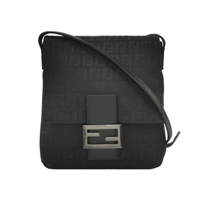 Fendi Zucchino Crossbody Black