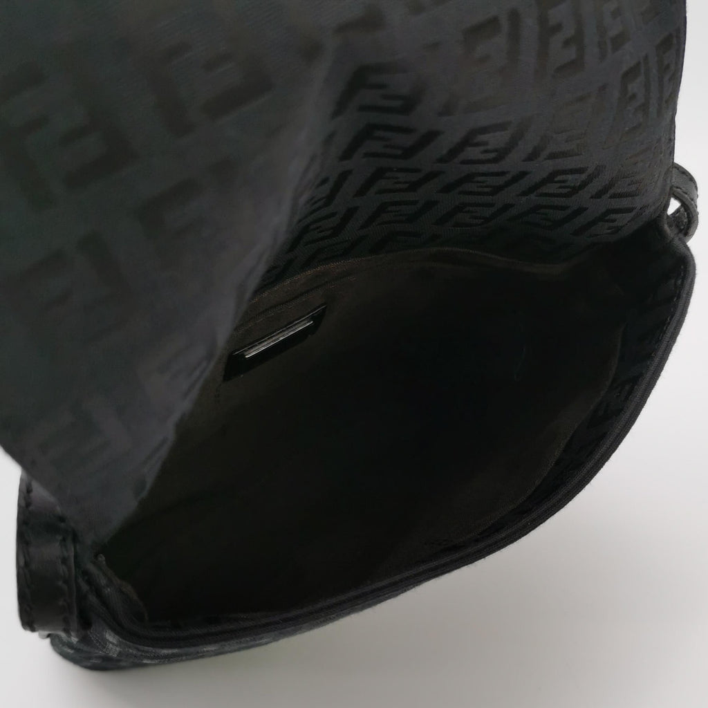 Fendi Zucchino Crossbody Black