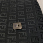 Fendi Zucchino Crossbody Black