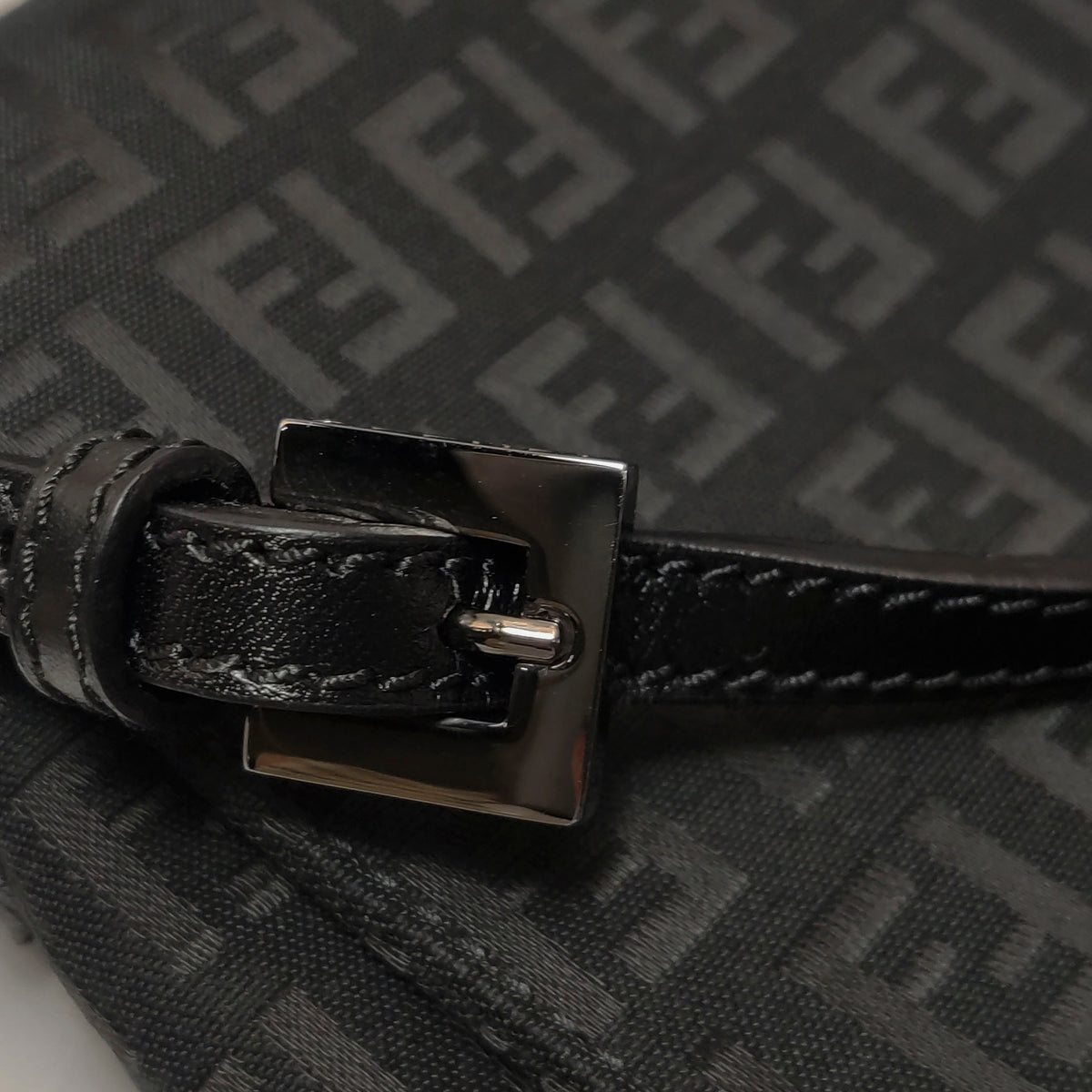 Fendi Zucchino Crossbody Black