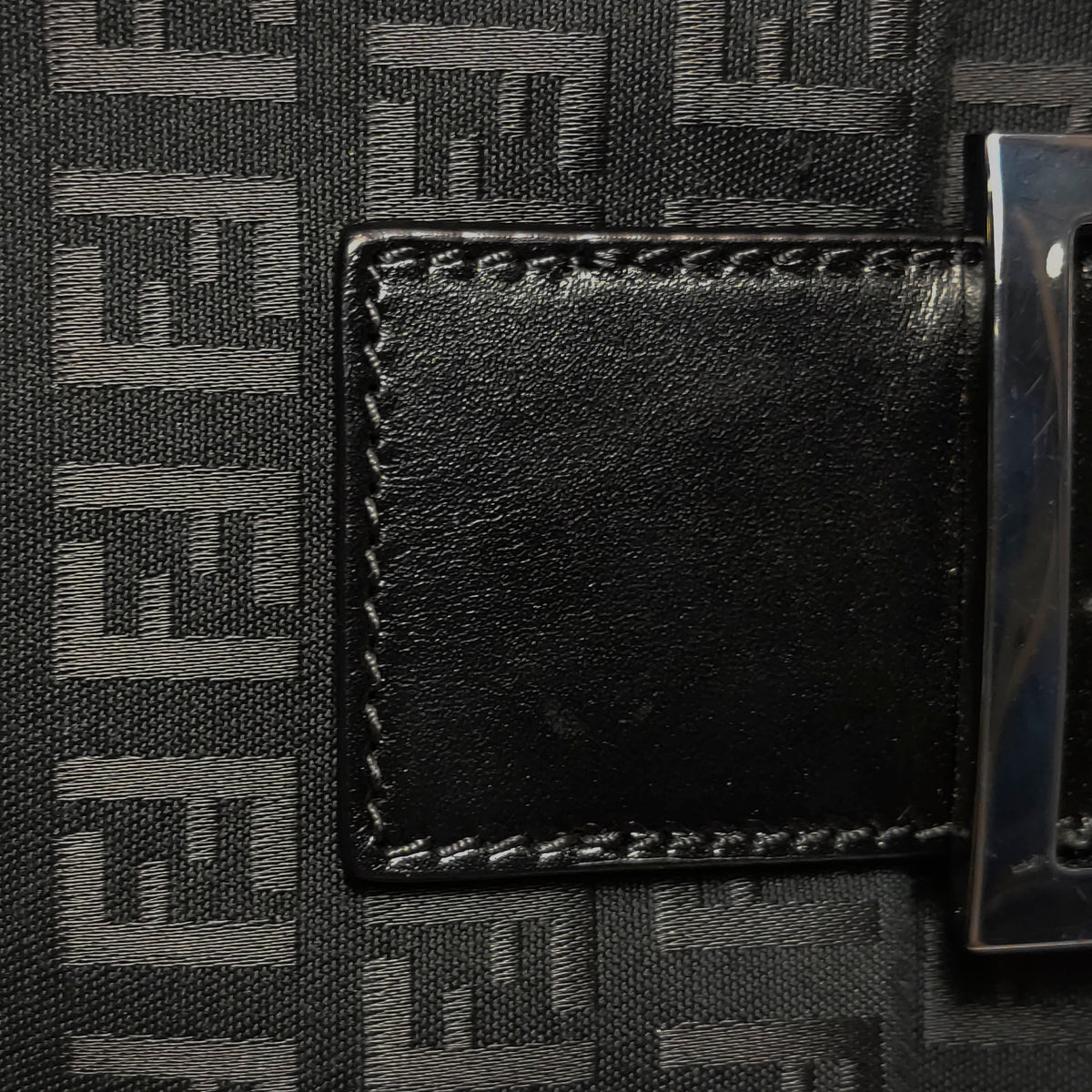 Fendi Zucchino Crossbody Black