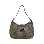 Fendi Zucchino Baguette Hobo Brown