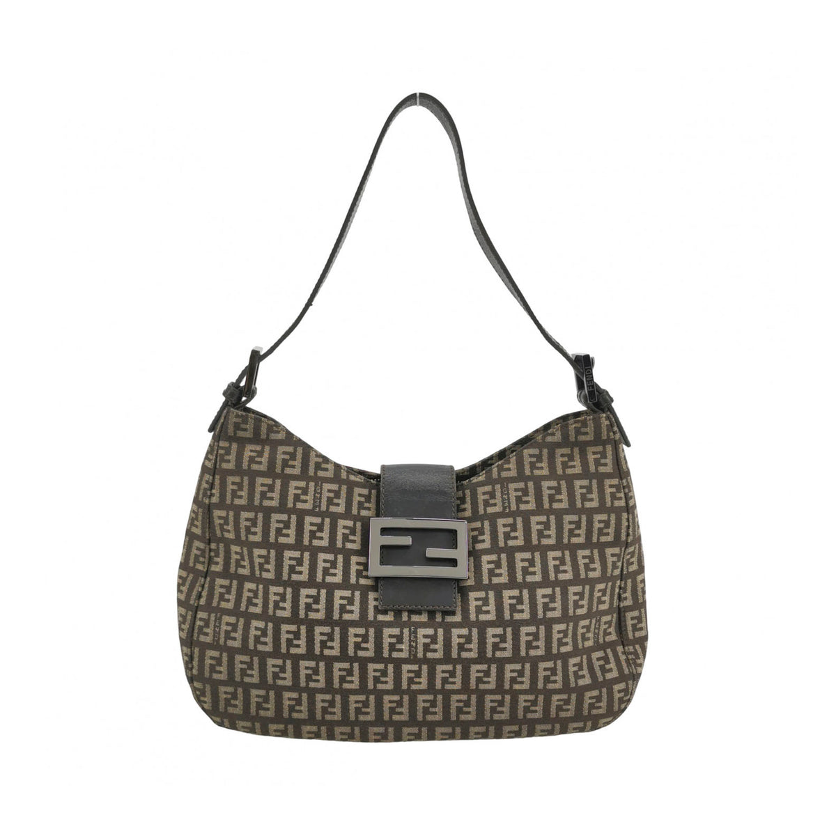 Fendi Zucchino Baguette Hobo Brown