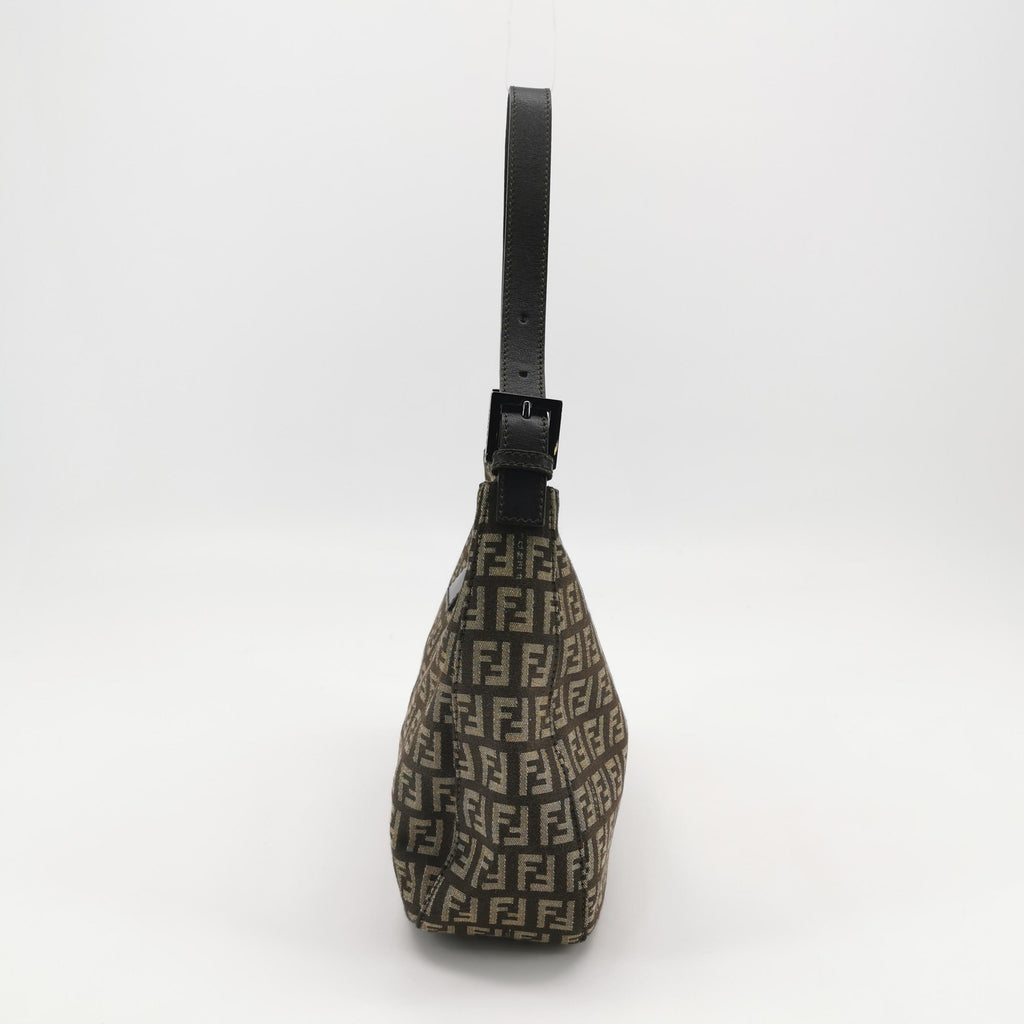 Fendi Zucchino Baguette Hobo Brown