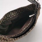 Fendi Zucchino Baguette Hobo Brown