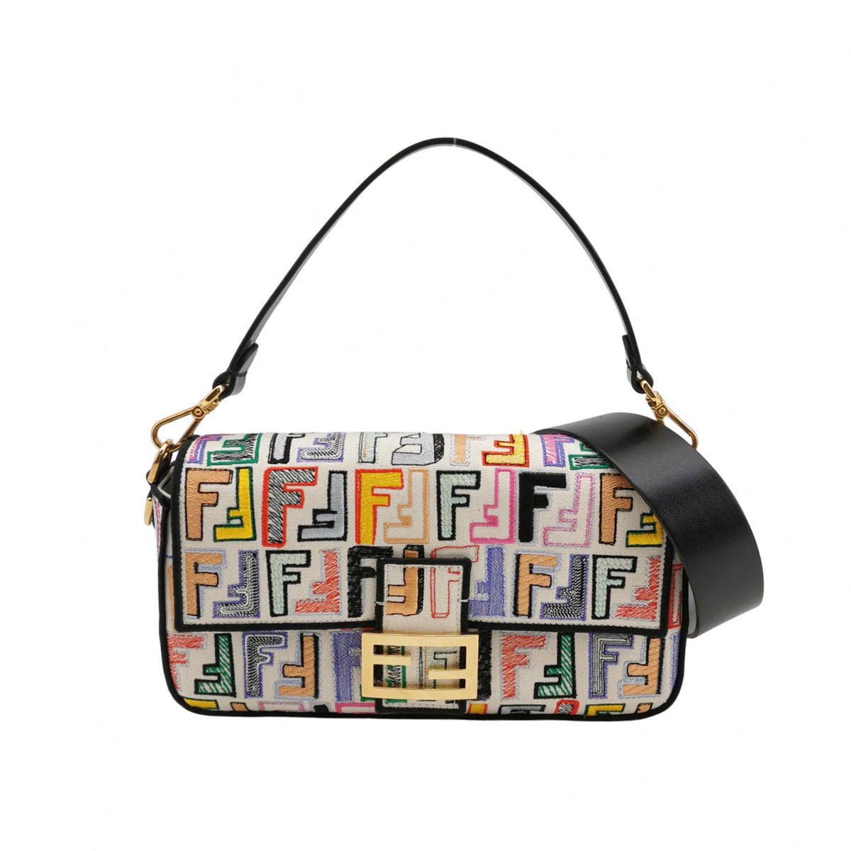 Fendi Baguette Multicolor Flap