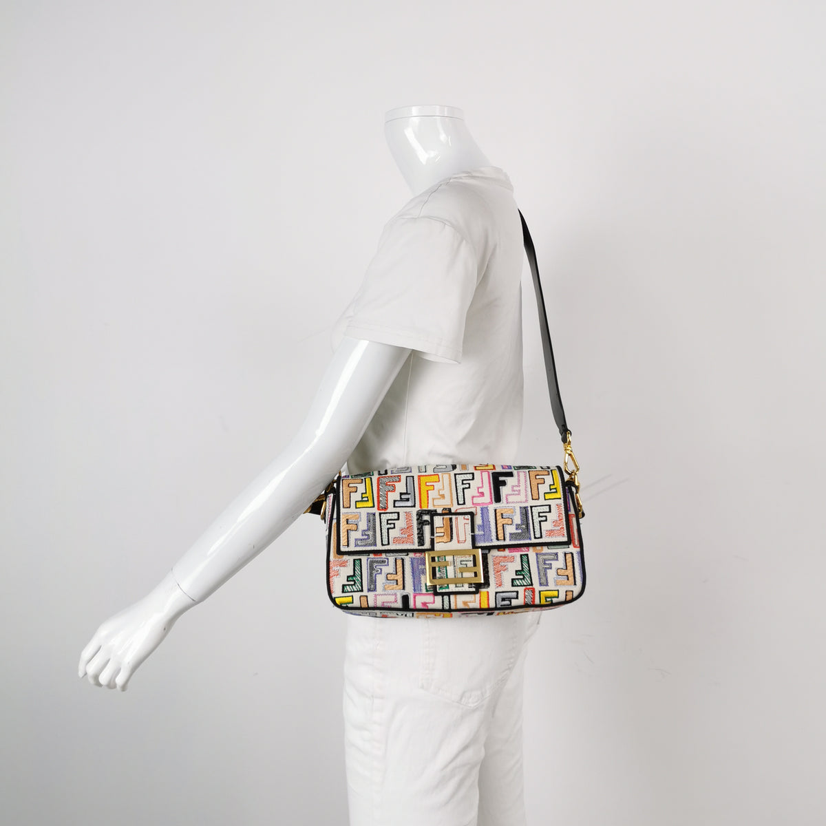 Fendi Baguette Multicolor Flap