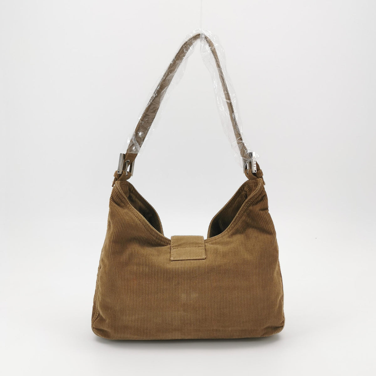 Fendi Hobo Baguette Corduroy Beige